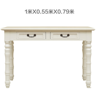 玖木九美 欧式实木书桌椅组合 1.0*0.55*0.79m