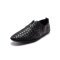维界品味非凡 新款编织轻便一脚蹬舒适休闲鞋 黑色 43