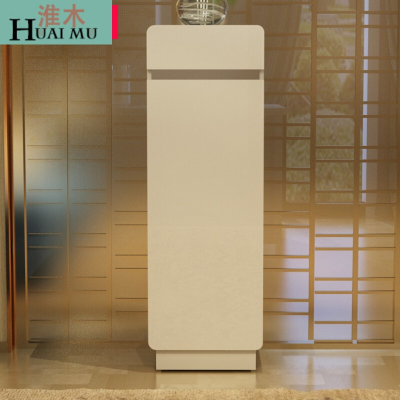淮木（HUAIMU）现代简约厅隔断欧式时尚简易玄关柜烤漆薄防尘鞋柜A款组装_1 D款
