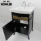 科勒(KOHLER) 雅琦浴室家具含盆K-2449T-A-F2开放式/封闭式可选 0.6M 封闭柜体+2358-1单孔面盆