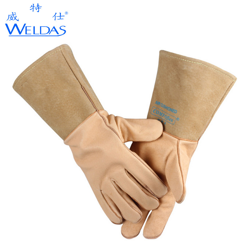 WELDAS/威特仕 猪青皮斜拇指款 电焊手套 10-2076(L-XL) （单位：副）