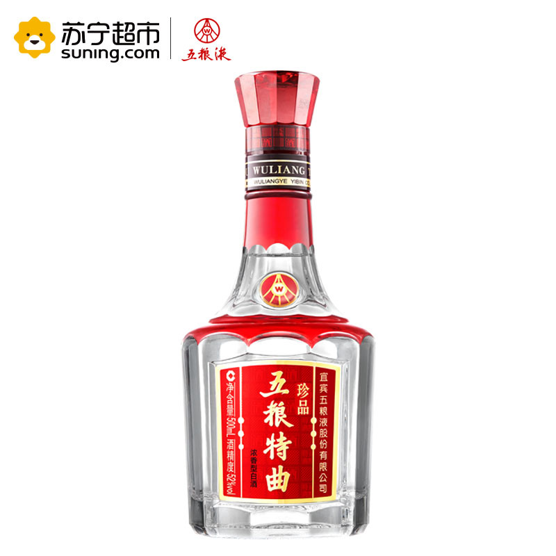五粮液股份出品 五粮特曲 珍品52度 浓香型白酒 500ml 单瓶装