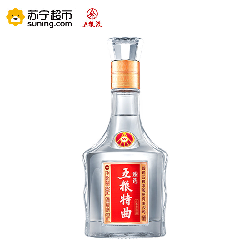 五粮液股份出品 五粮特曲 臻选 52度 浓香型白酒 500ml 单瓶装