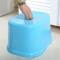 家用长方形塑料小凳子换鞋凳儿童小板凳寝室宿舍收纳凳创意矮凳_9 粉色
