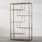 LOFT风格复古美式实木铁艺书架做旧置物架隔板架子落地陈列架家具_1 120*30*180【7层】