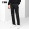 GXG男装春季潮流热卖都市时尚男士黑色斯文长裤_3 默认颜色 185/XXL