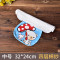 儿童宝宝吸汗巾全棉垫背巾擦汉隔汗巾4层6层中号 1-4-6-10岁 中号吸汗巾 4层吸汗巾蘑菇熊中号