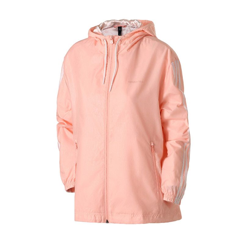 adidas阿迪达斯NEO女子外套夹克2018新款休闲运动服CZ1692 XL CZ1692红色