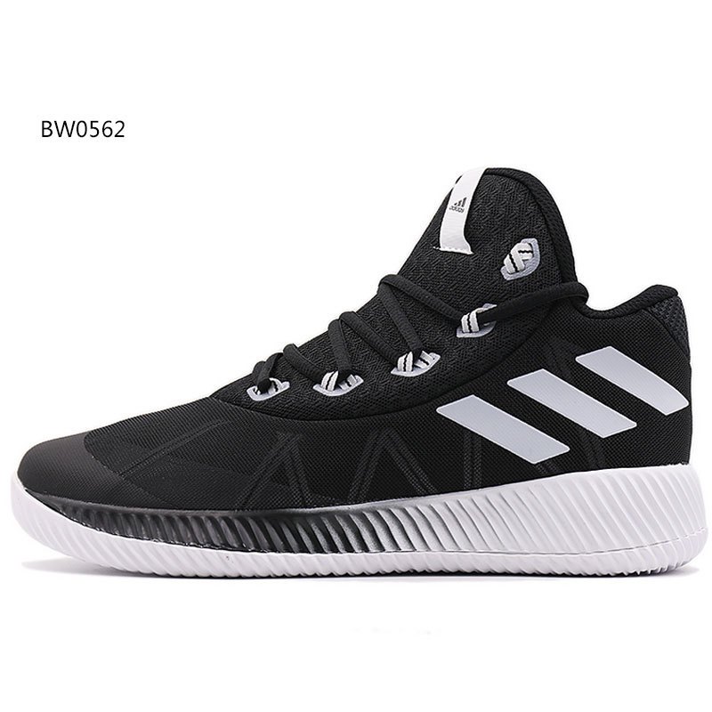 adidas阿迪达斯男鞋2018夏季新款男子实战防滑耐磨篮球鞋BW0562 侦探灰/亮白/学院藏青蓝 43