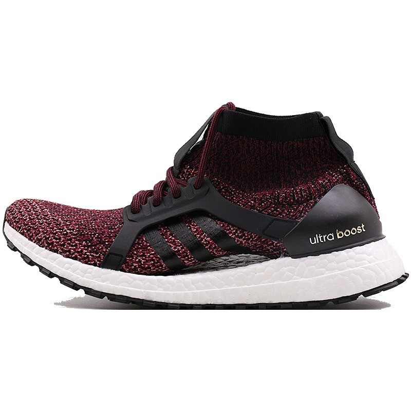 阿迪达斯女鞋UltraBOOSTXAllTerrain爆米花袜套跑步鞋BY167 神秘宝石红/1号黑色/影迹粉 36