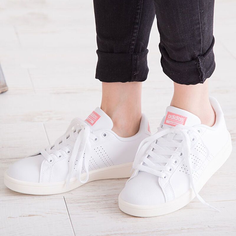 Adidas阿迪达斯neo17年秋冬新款女子运动小白鞋AW3974 默认颜色 38.5