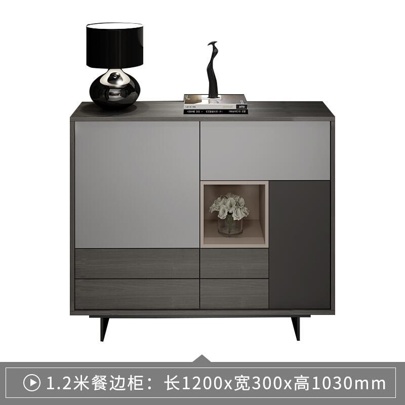 淮木北欧餐边柜现代简约餐厅置物柜厨柜茶水柜酒柜碗柜边柜储物柜子清雅(0.85米餐边柜)6_9 儒雅(1.2米餐边柜)
