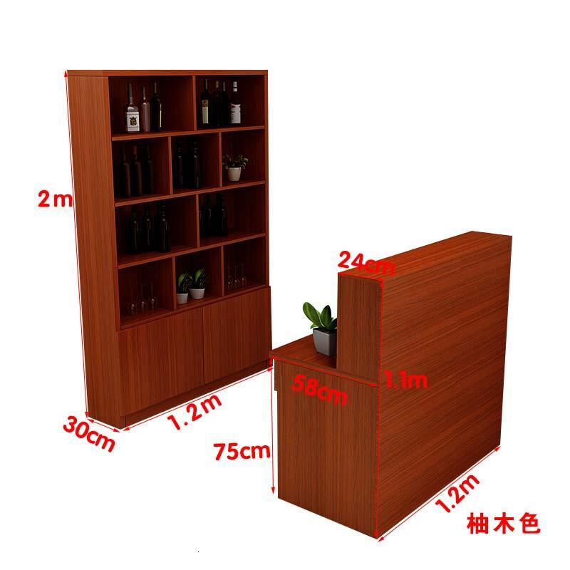 淮木饭店餐厅公司酒店展示酒柜转角吧台接待台收银台柜台前台办公_7 转角吧台长150酒柜宽150
