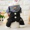 狗狗衣服秋冬装新款泰迪贵宾小型犬印花幼犬牛仔背带小狗四脚衣服多色多款多功能宠物用品宠物服饰_2 新】牛仔四脚蓝