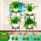 欧式阳台花架铁艺多层客厅室内地面绿萝花盆架植物架多肉花架子_5_6 大号黑色
