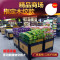 淮木促销架甩货车售货台木纹堆头双开精品移动折叠大容量 精品木纹款100*80