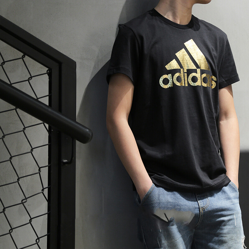adidas阿迪达斯男装短袖2018春季新款圆领运动休闲宽松透气T恤CD4864DFCD4 CV4507 XL