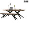 新款创意美式乡村loft工业风格家具实木餐桌工作会议桌咖啡桌设计师长条桌 160*70*75