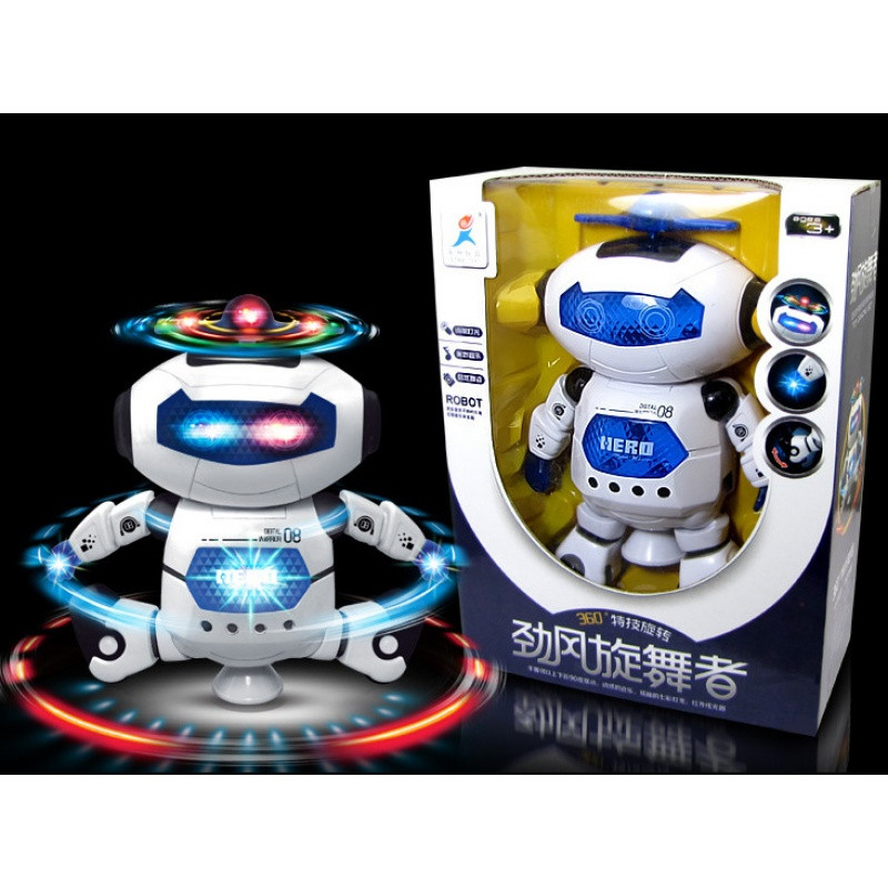 智能电动跳舞炫舞机器人可充电版360度旋转234岁男孩儿童玩具礼物_1
