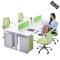 新款创意职员办公桌四人位简约现代电脑六人员工写字台屏风办公室桌椅组合_5 大量现货(多色可选)下单请备注颜色