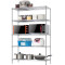 厨房置物架微波炉架子收纳层架储物架锅盆架蔬菜架不锈钢色_7 宽35*长70*高150