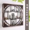 实木博古架中式挂壁式茶具架隔断置物架客厅展示小多宝阁古董架子_6 100圆形花板