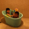 儿童洗澡桶宝宝澡桶加厚塑料保温可坐躺大号婴幼儿小孩泡澡桶盆 粉色+洗头帽+水勺+花洒+转转乐