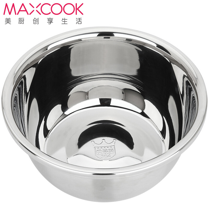 MAXCOOK美厨加厚304不锈钢调料盆18CM （MCWA009-18）