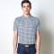 七匹狼T恤夏季新品纯棉翻领短袖t男装 180/96A/XXL 113(浅蓝)