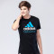 阿迪达斯adidas跆拳道新款男装训练跑步短袖运动休闲T恤-ADICTT_0 M（成人） 黑蓝