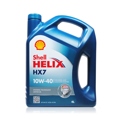 Shell 壳牌 Helix HX7 蓝喜力 半合成机油  10W-40 SN 4L *2件