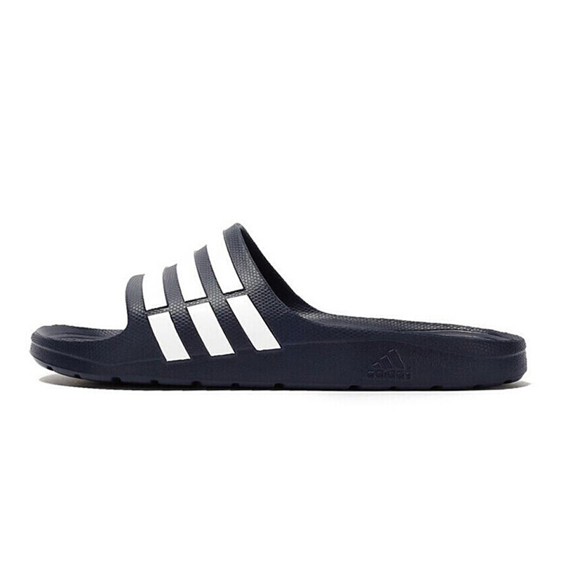 Adidas 阿迪达斯 中性 2018 白彩色条纹 情侣 凉拖鞋 G15892 G15892 36.5