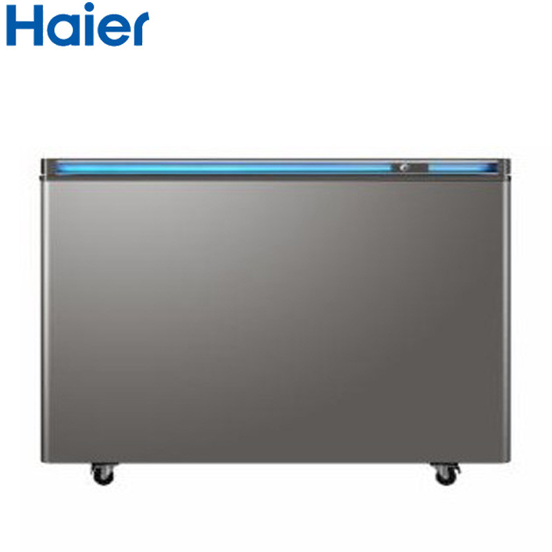 海尔（Haier卧式冷柜小型家用顶开门速冻冷藏冷冻小冰箱