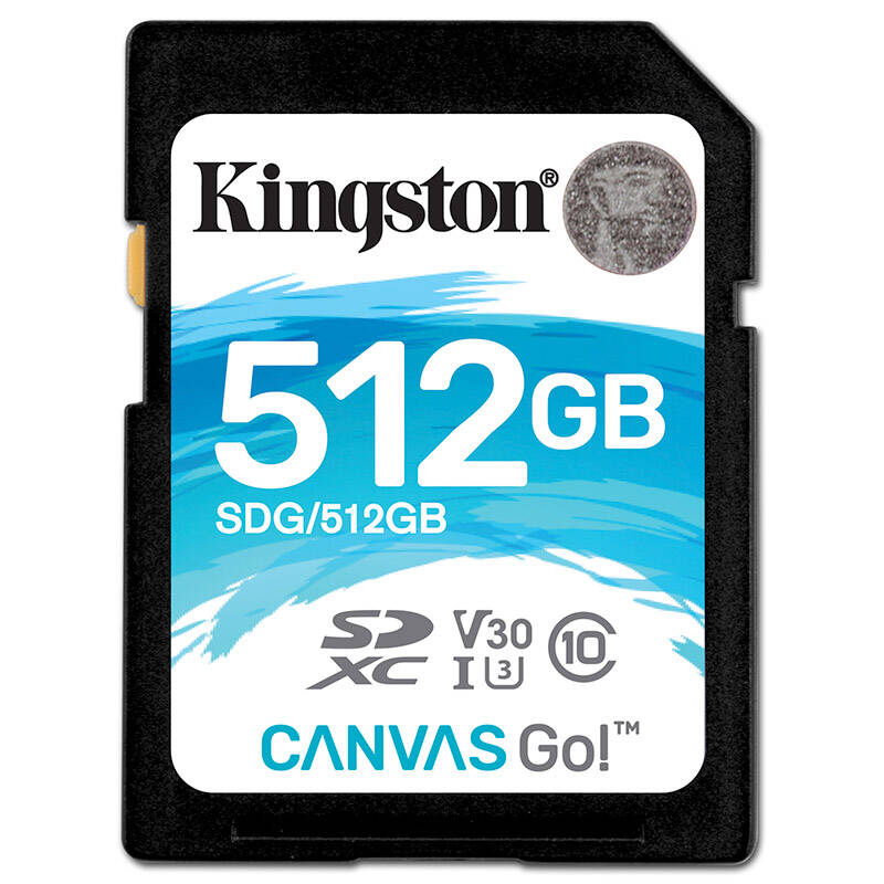金士顿（Kingston）SD卡 读90MB/s 512GB（SDG/512GB）
