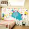儿童房墙纸幼儿园卧室墙纸卡通壁画可爱欢乐大象大型壁纸壁画_7 拼接无纺布