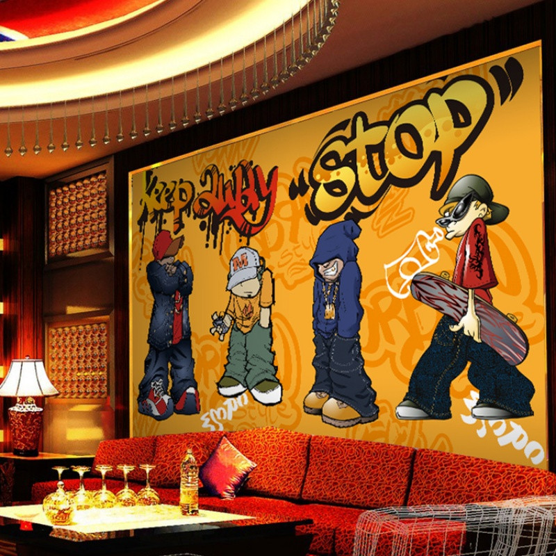 3d实景海盗船大型壁画主题餐厅KTV酒吧壁纸休闲咖啡店个性墙纸_7 无缝油画布