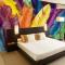 大型壁画3d欧式墙纸床头餐厅卧室客厅背景墙壁纸3D羽毛壁画_5_1 高档无缝珍珠（整幅）
