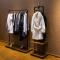 复古铁艺服装架女装服装店展示架上墙货架落地式挂衣架衣帽陈列架生活家居家装建材及五金商业办公_5 四层实木置物架