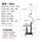 客厅落地灯卧室床头灯简约现代创意遥控LED护眼灯北欧沙发茶几灯1523243523277 8014黑+7W暖光LED