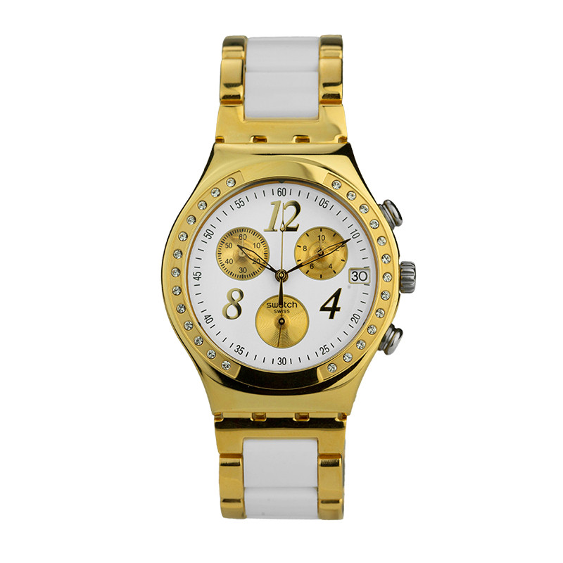 斯沃琪(SWATCH) 手表 男士计时系列 石英男表 YCG407G YCG407G