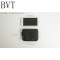 BVT短款拉链迷你零钱包男士小钱包女牛皮卡包薄硬币包黑色 默认颜色