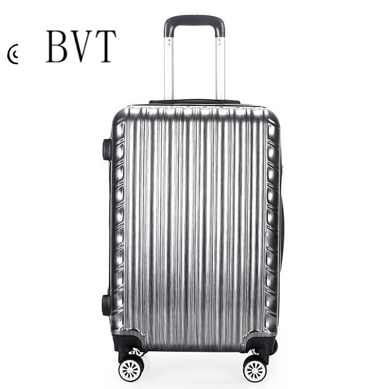 BVT旅行箱男女拉杆箱万向轮行李箱包20/24吋 24寸 银色