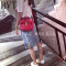 BVT经典欧美范牙签纹小怪兽包迷你囧笑脸双拉链斜挎女包小包 黑色现货