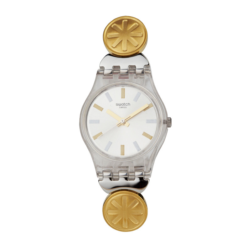 斯沃琪(SWATCH)手表 淑女系列 金属表带 商务 休闲 银色石英女士表LK367G LK348G