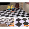 加厚地板革家用PVC地板纸地贴纸防水防滑塑料地毯地板胶耐磨塑胶_5 默认尺寸 桔色古典木瓷砖