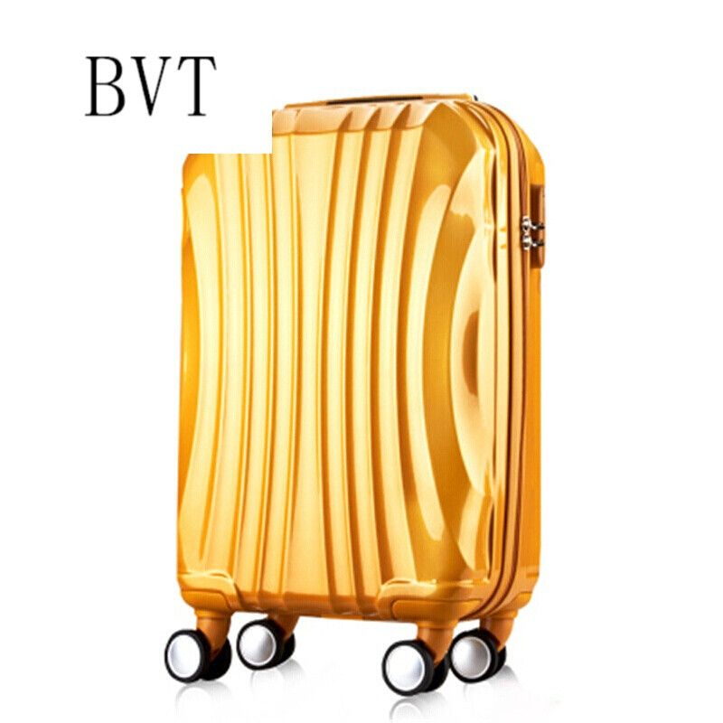 BVT拉杆箱万向轮20寸24行李箱女密码箱托运箱登机箱旅行箱 28寸 金色