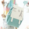 BVT韩版书包简易轻便抽绳帆布初高中小学生4五6六年级双肩书包减负 深蓝色彩色鈡