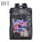 BVT青年潮包中国风潮复古狮子头刺绣见鹊有喜双肩书包个背包_8 金狮子