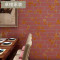 Y中式砖纹立体环保墙纸客厅卧室复古枫叶书房电视背景墙壁纸_8 86114红