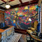 环保欧式大型壁画酒吧KTV3D立体墙纸咖啡店壁纸抽象摇钱树壁画_2 无缝油画布/每平米